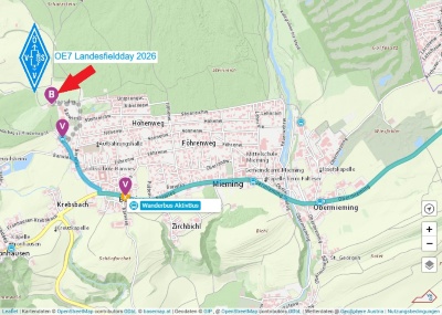 Anreise OE7 Landesfieldday 2026 (c) OpenStreetMap