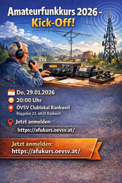 Amateurfunkkurs 2026 Kick-Off (c) OE9HLH Amateurfunkkurs 2026 Kick-Off (c) OE9HLH